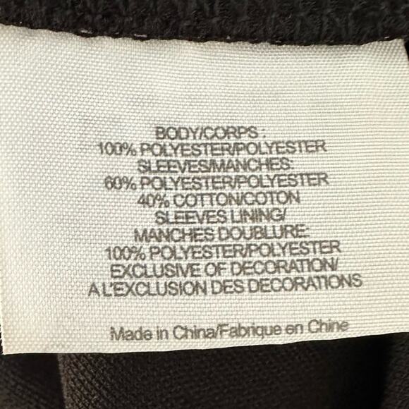 Tory Burch Sequin Sleeve  Black Dress Sheath MEDIUM Designer Cocktail Party - Picture 10 of 16